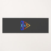 ツインフレームのシンボル ヨガマット (正面(横))