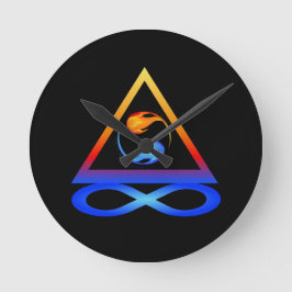ツインフレームのシンボル –  ラウンド壁時計