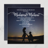 ツインフレームの結婚式招待状 セーブザデート (正面/裏面)