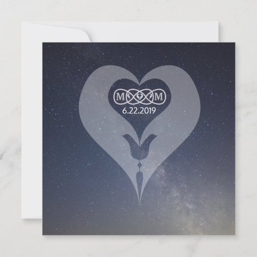 ツインフレームの結婚式招待状 セーブザデート (裏面)