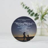 ツインフレームの結婚式招待状 セーブザデート (スタンド正面)