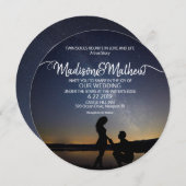 ツインフレームの結婚式招待状 セーブザデート (正面/裏面)