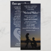 ツインフレームの結婚式招待状 セーブザデート (正面/裏面)