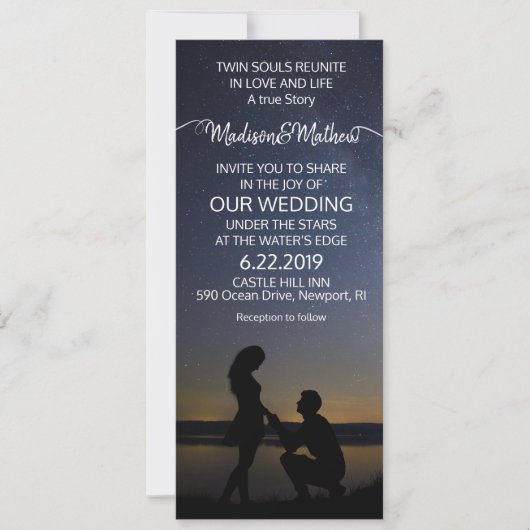 ツインフレームの結婚式招待状 セーブザデート (正面)