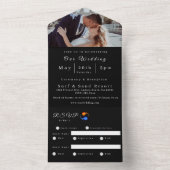 ツインフレーム ウェディングテーマ 招待状- オールインワン招待状 (内側)