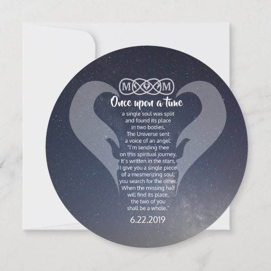 ツインフレーム・セーブ・ザ・デート 保存して セーブザデート (裏面)