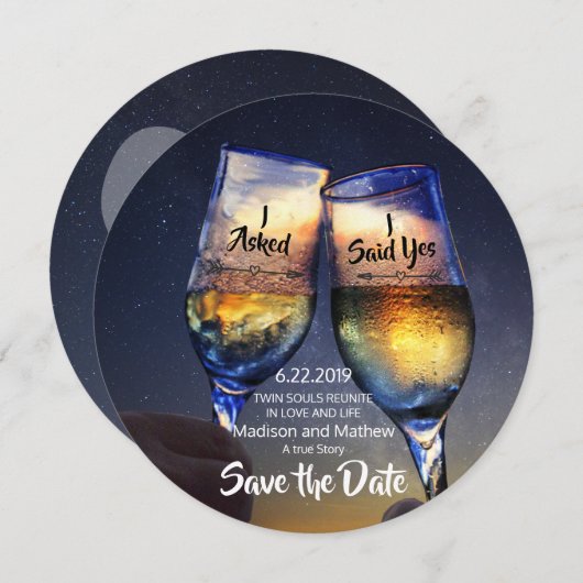 ツインフレーム・セーブ・ザ・デート 保存して セーブザデート (正面/裏面)