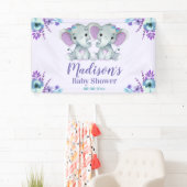 ツインフローラテーブルトップの背景バナーサイン 横断幕 (インサイチュ)