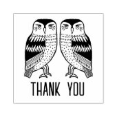 ツインフールかわいいシンプル赤ちゃんシャワーカスタムありがとう ラバースタンプ (インプリント)