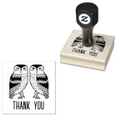 ツインフールかわいいシンプル赤ちゃんシャワーカスタムありがとう ラバースタンプ (押印)