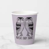 ツインフールズキュートシンプルシックカスタムベビーシャワー 紙コップ (裏面)