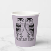 ツインフールズキュートシンプルシックカスタムベビーシャワー 紙コップ (正面)