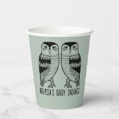 ツインフールズキュートシンプルシックカスタムベビーシャワー 紙コップ (裏面)