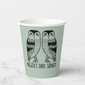 ツインフールズキュートシンプルシックカスタムベビーシャワー 紙コップ (正面)