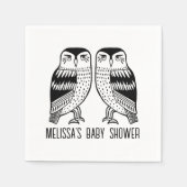 ツインフールズキュートシンプルシックカスタムホテル スタンダードカクテルナプキン (正面)