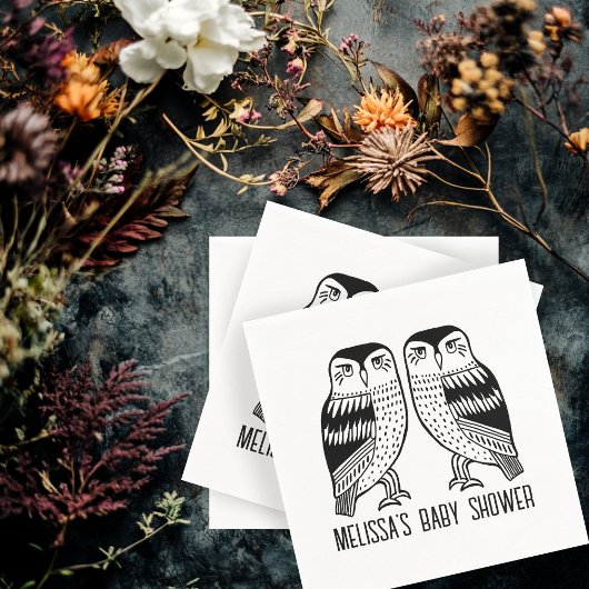 ツインフールズキュートシンプルシックカスタムホテル スタンダードカクテルナプキン