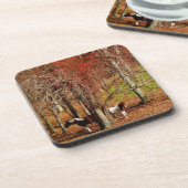 ツインブラウンとホワイトホース コースター (左側)