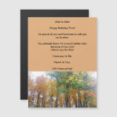 ツインブラザーズ愛誕生日磁気挨拶カード (正面/裏面)