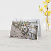 **ツインブラザー**特別な日に！誕生日 カード (黄色い花)