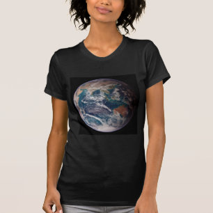 ツインブルーのビー玉 – 東 – プラネットアース画像 Tシャツ