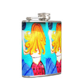 ツインブロンドの人魚フラスコ フラスク (右)