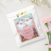 ツインブーのハロウィーン赤ちゃんシャワーありがとう フェイバーバッグ (封をした状態)