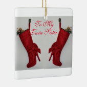 ツインブーツと双子の姉妹の願い セラミックオーナメント (右)