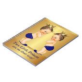 ツインプリンスベビーシャワーゲストブック ノートブック (左側)
