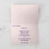 ツインベアーズ – マザーズデイカードに登場する女の子 カード (内部)