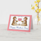 ツインベアーズ – マザーズデイカードに登場する女の子 カード (黄色い花)