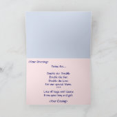 ツインベアーズ – 母の日のカードの男の子と女の子 カード (内部)