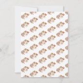 ツインベアーベビーシャワーテーブルプレイスサイン 招待状 (裏面)