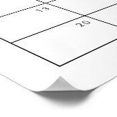 ツインベイビーシャワーピンクブルーモダンタイポグラフィ ポスター (角)