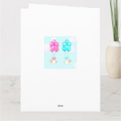 ツインベビーおめでとう カード (裏面)