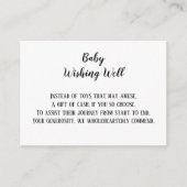 ツインベビーウィッシングウェルベイビーシャワー エンクロージャーカード (正面)