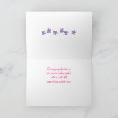 ツインベビーガールズオフィシャルピンク乳母車 カード (内部)