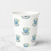 ツインベビーシャワーのお茶 紙コップ (裏面)