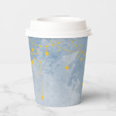 ツインベビーシャワーサンアンドムーンテーマ 紙コップ (裏面)