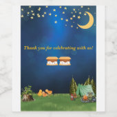 ツインベビーシャワーワインラベル ワインラベル (シングルラベル)