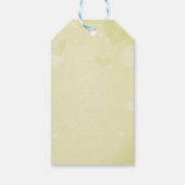 ツインベビーシャワー二つのエンドウ豆のポッドギフトラベル少年 ギフトタグ (裏面)