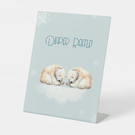 ツインベビーシャワー二重スナッグル 台座サイン