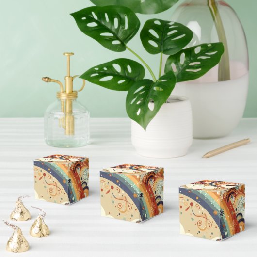 ツインベビーシャワー虹 フェイバーボックス (複数)