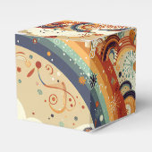 ツインベビーシャワー虹 フェイバーボックス (正面サイド)