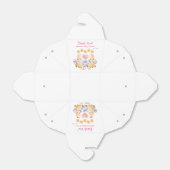 ツインベビーシャワー |かわいいキリン赤ちゃんシャワー フェイバーボックス (折り畳みなし)