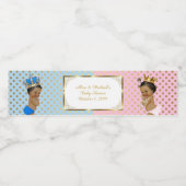 ツインベビーシャワー、ウォーターボトルラベル2、ベビーシャワー ペットボトルラベル (シングルラベル)