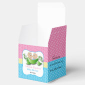 ツインベビーシャワー – ポッドの2つのエンドウ フェイバーボックス (オープン)