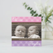 ツインベビー発表::調和4SQ 案内状 (スタンド正面)