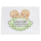 ツインベビー詩おもしろい抱き枕 ラージペーパーバッグ (正面)