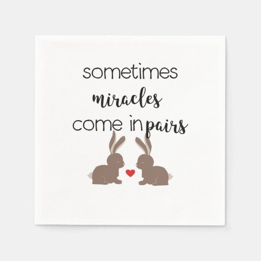 ツインベビー スタンダードカクテルナプキン (正面)