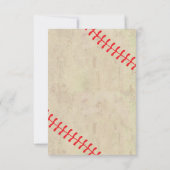 ツインベースボール誕生日ボーイガール サンキューカード (裏面)